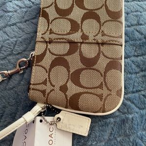 Coach Signature Wristlet